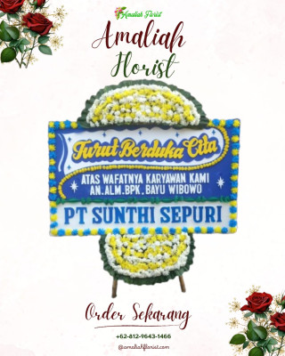Papan Bunga Duka di Waropko