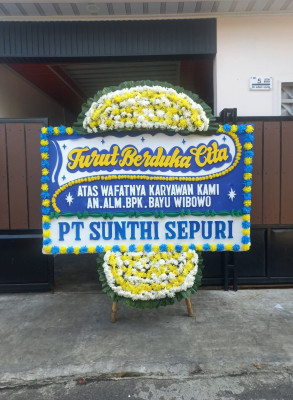 Papan Bunga Duka di Waropko